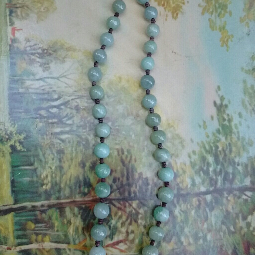 Green Beaded Necklace